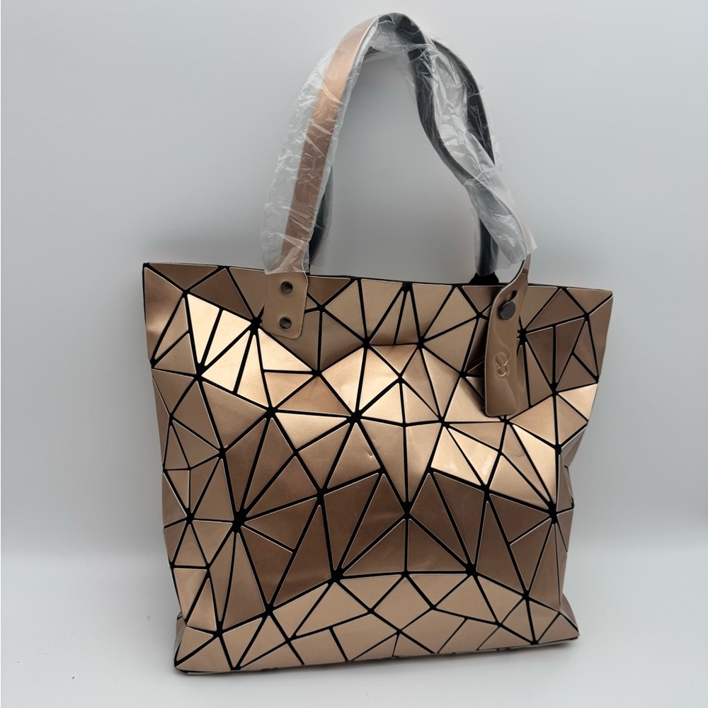 Geometric Gold Tote Bag - Picture 3 of 11